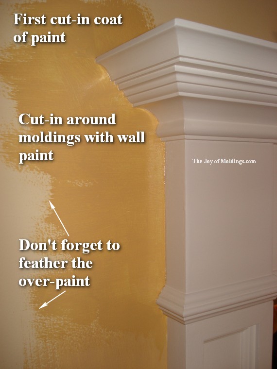 Painting Walls Around Moldings Painting Walls Around Moldings