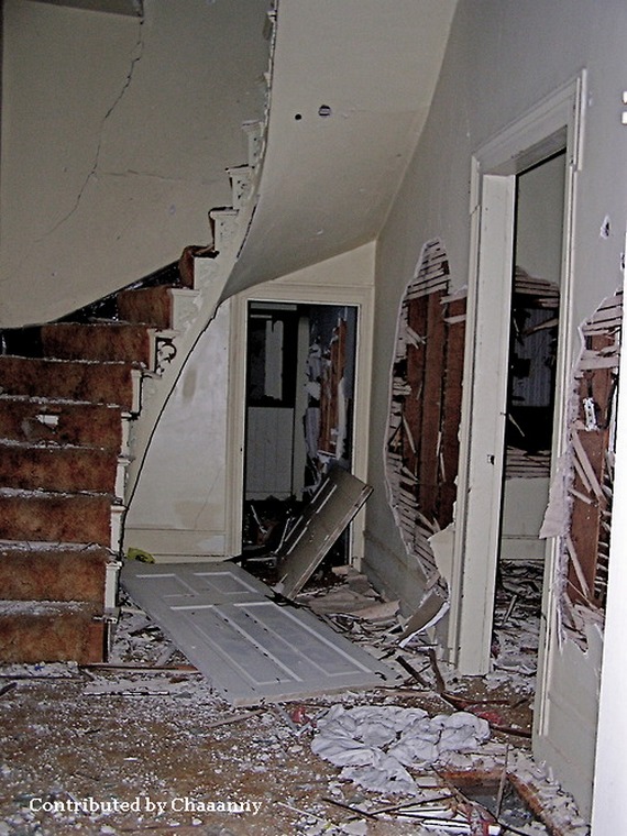 Eared Architrave in Adandoned Historic Home eared, lugged, shouldered architrave door trim casing molding