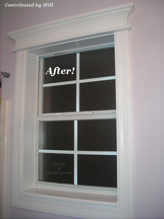 Before & After: Will's Bathroom Window Trim - The Joy of Moldings