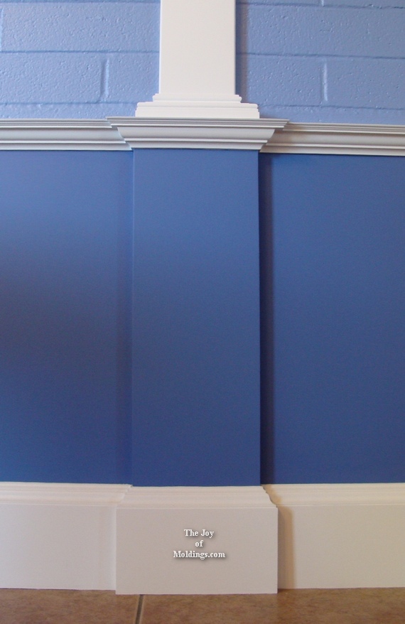 kitchen-wainscoting-pedestal-neoclassical diy mdf kitchen wainscoting