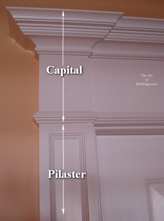 Door Pilasters & 3 In. X 9 In. X 90 In. Polyurethane Fluted Pilasters