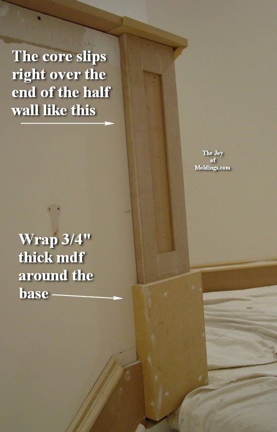 1 Newel Post 100 Mdf Diy Half Wall The Joy Of Moldings Com Victorian Style Newel Post