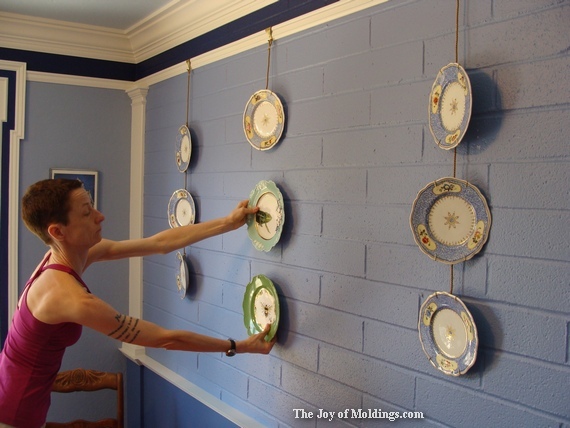 How To Hang A Picture On The Wall picture rail pays off, and i hang my plates for $116.39 - the joy How To Hang A Picture On The Wall picture rail pays off, and i hang my plates for $116.39 - the joy