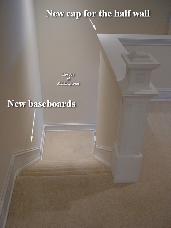 Newel Post 100 Diy Half Wall Stairs The Joy Of Moldings Com How To Make Newel Post
