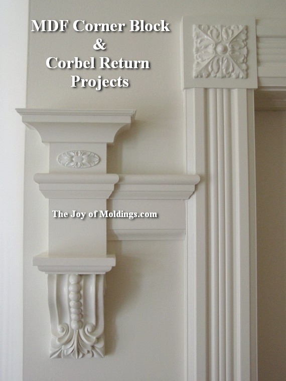 Installing Door Trim Corner Blocks Designs 3 Mdf Board Diy Molding Project Corner Block The Joy Of Moldings Com