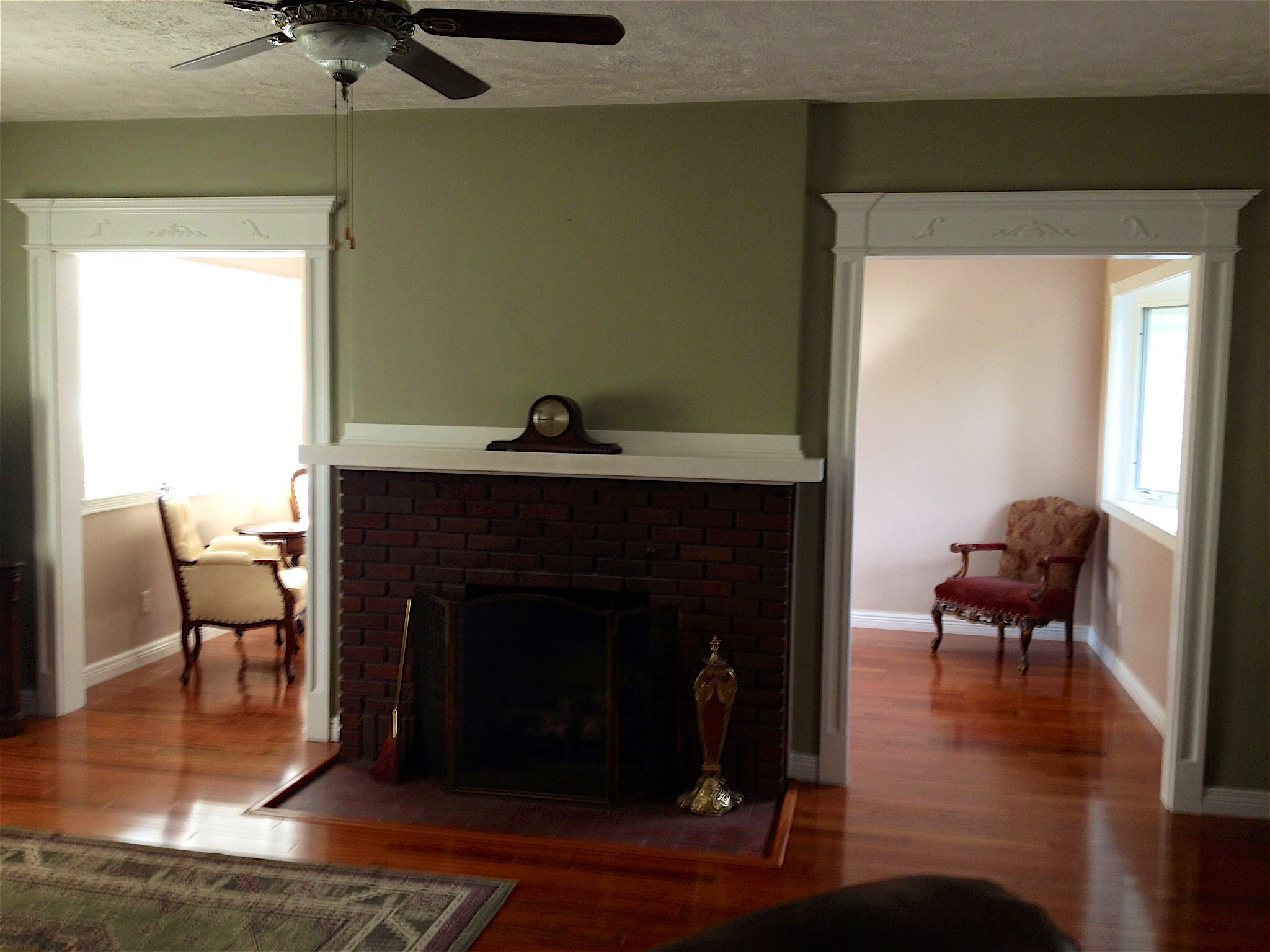 Green Living Room With White Trim Ideas White Painted In Living Room Door Trim Entablatures Headers Archway Billy 2 The Joy Of Moldings Com