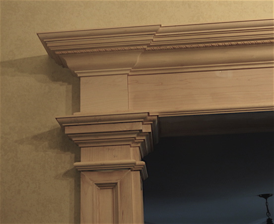 archway moldings for living room