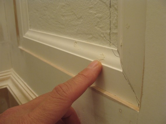 how to fill nail holes in moldings