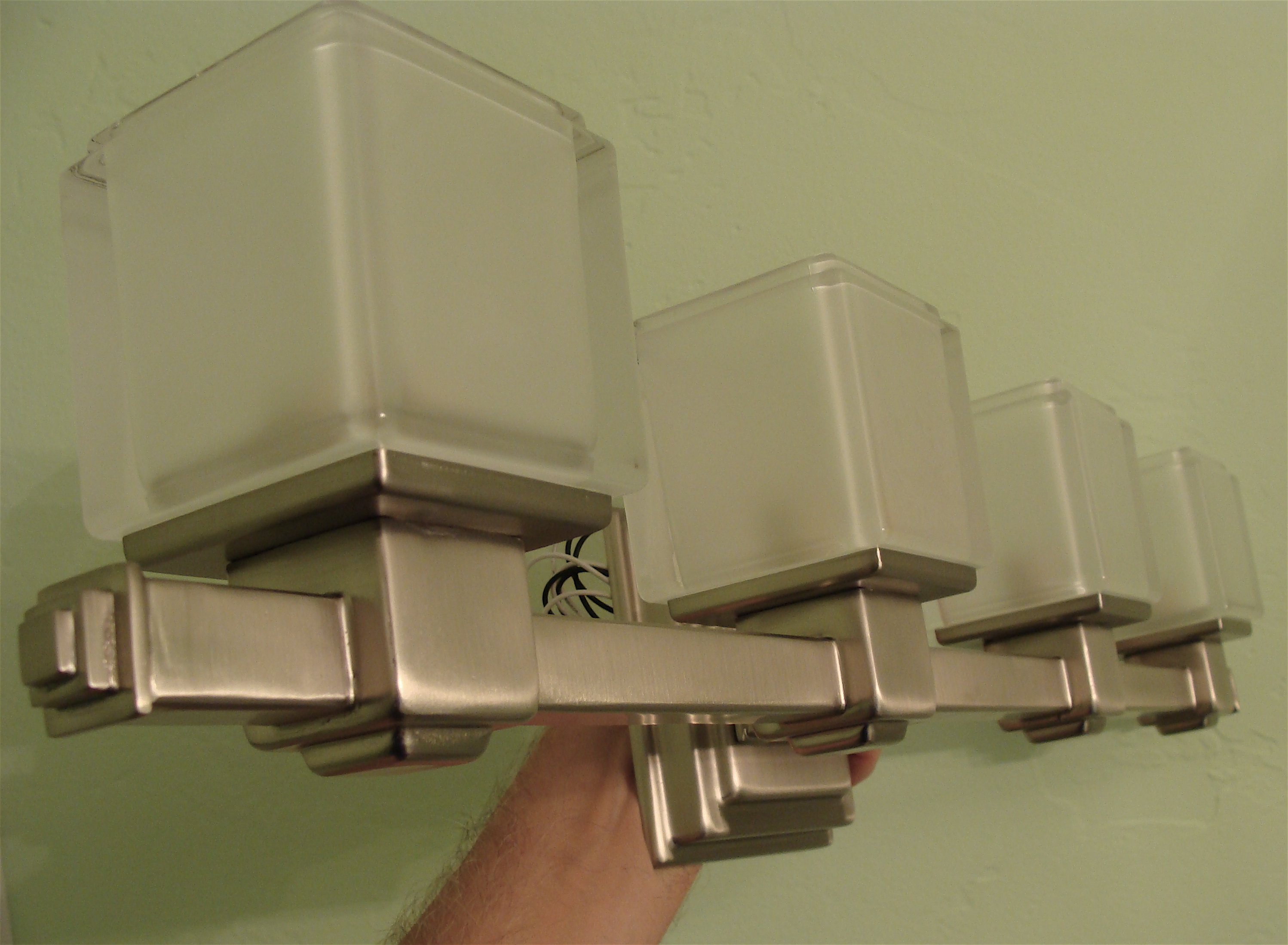 Bathroom 4 Four Light Kichler Ls9 45144ni Fixture The