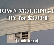 kitchen crown molding buildup