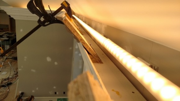 Pro Install Led Lighting Behind Flying Crown Molding The Joy Of Backlit Crown Molding